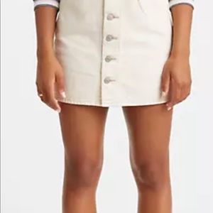 Levi's® Premium BUTTON FRONT DENIM SKIRT